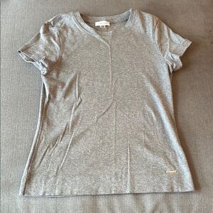 Calvin Klein Gray Fitted Short Sleeve Tee